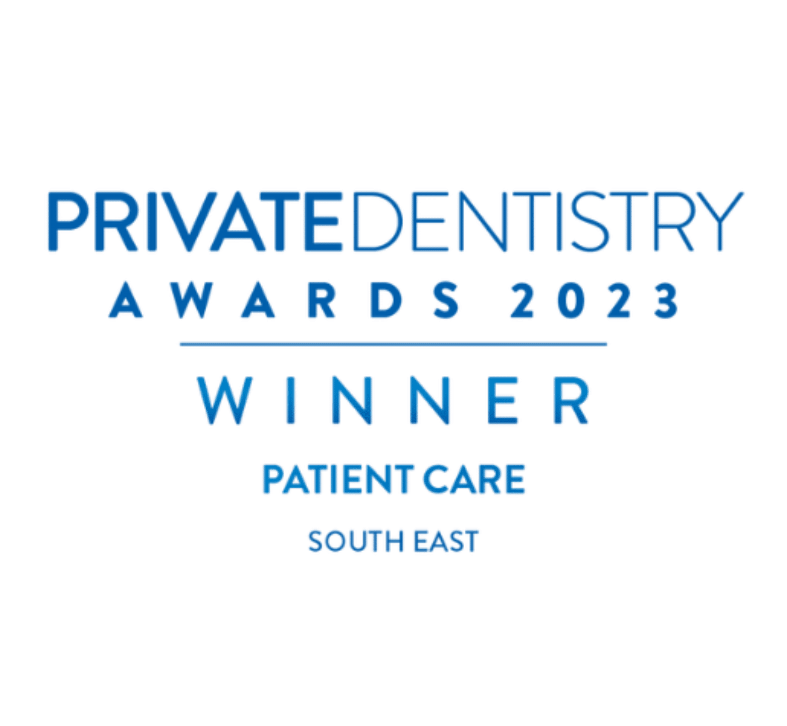 Winners for Patient care South East in the Private Dentistry Awards 2023